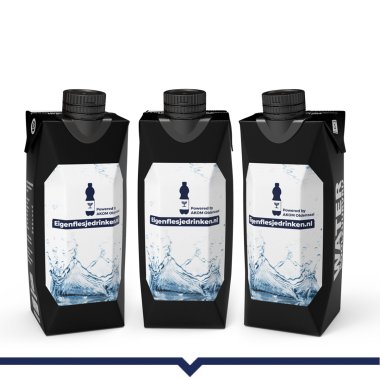 Water in pak met etiket - koolzuurvrij - 500 ml